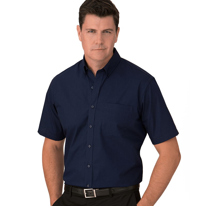 Micro Check Men’s Short Sleeve Shirt | Welborne Corporate Image